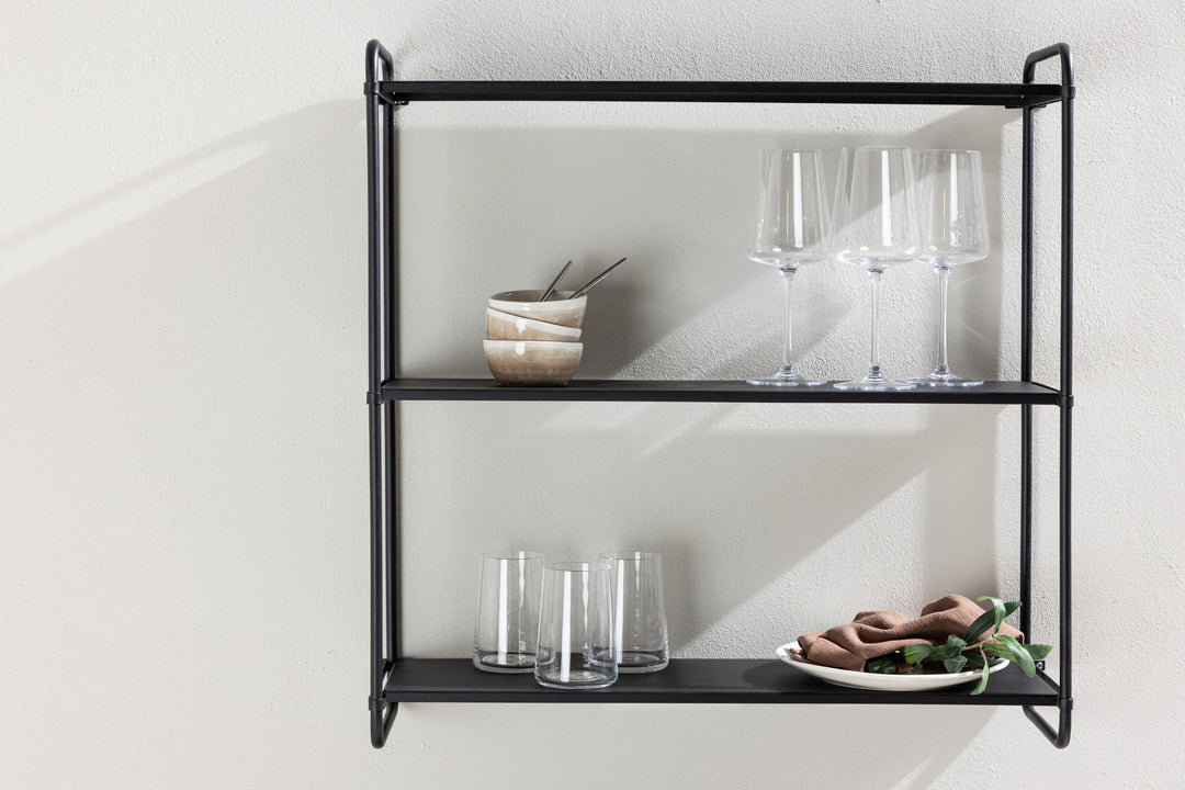 Venture Home Lyon  Wall Shelf  - Black / Powder coated Iron