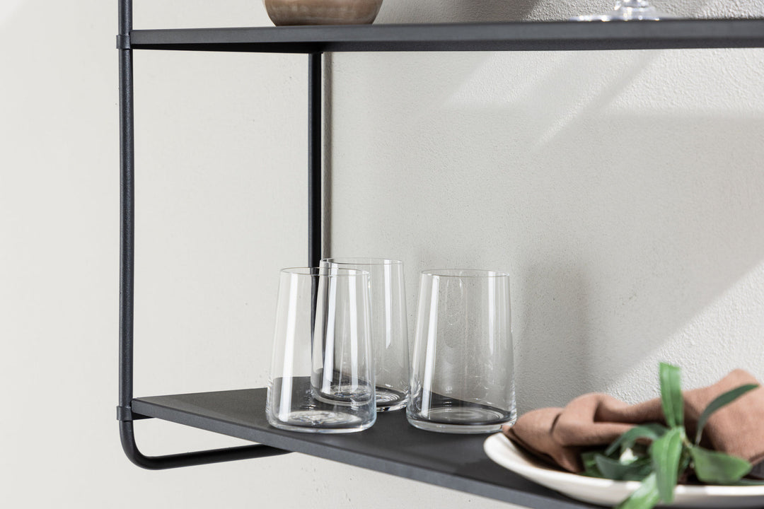 Venture Home Lyon  Wall Shelf  - Black / Powder coated Iron