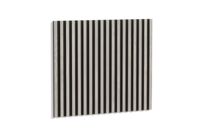 Venture Home Pau Wall Panel- Bed Headboard W94,5 x H80 x B2,8 - Black/Whitewash /  MDF