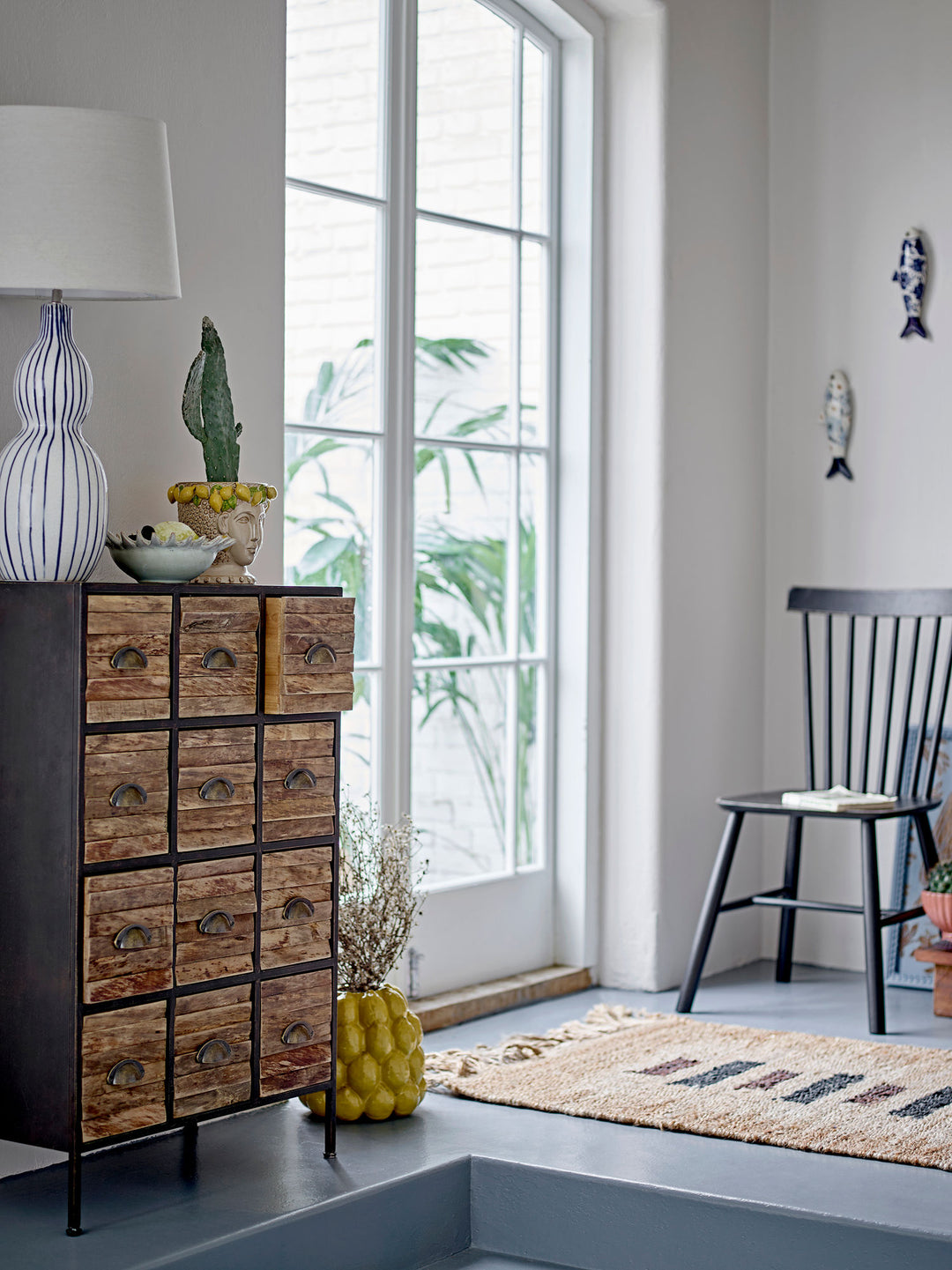 Creative Collection Matteo Kommode, Sort, Metal