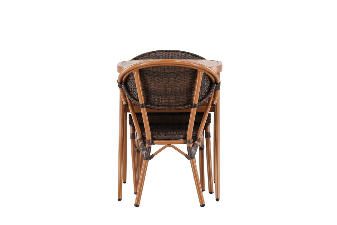 Venture Home Abrantes  Cafeset - Brown / Brown