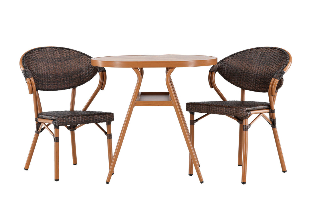 Venture Home Abrantes  Cafeset - Brown / Brown