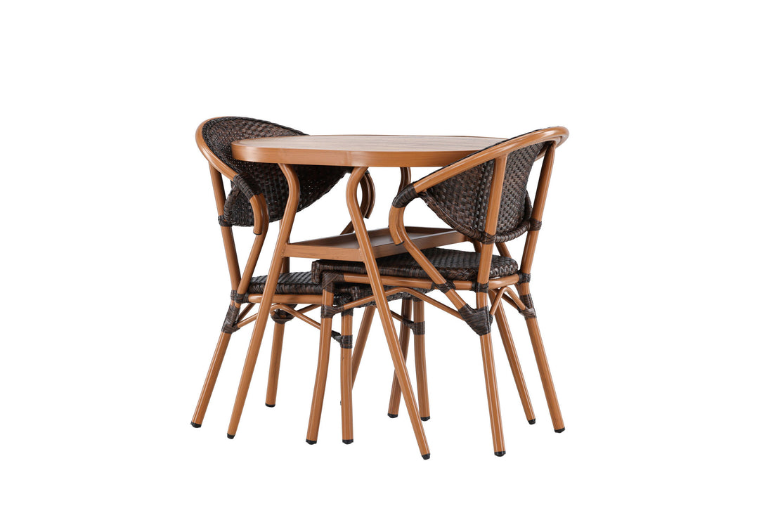Venture Home Abrantes  Cafeset - Brown / Brown