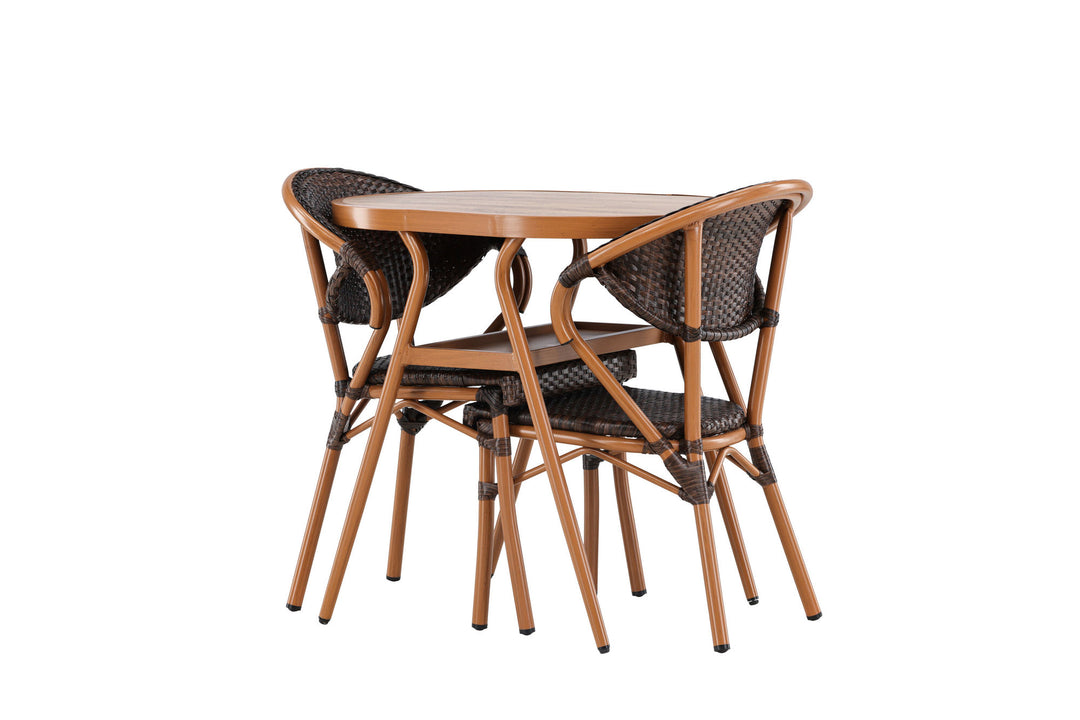 Venture Home Abrantes  Cafeset - Brown / Brown