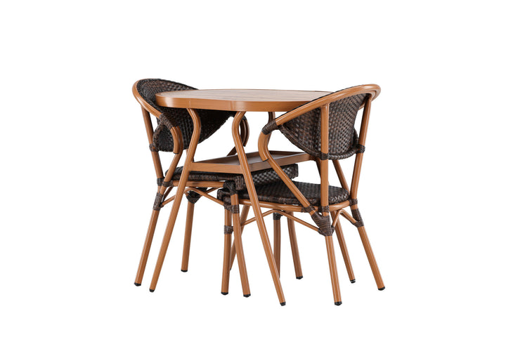 Venture Home Abrantes  Cafeset - Brown / Brown