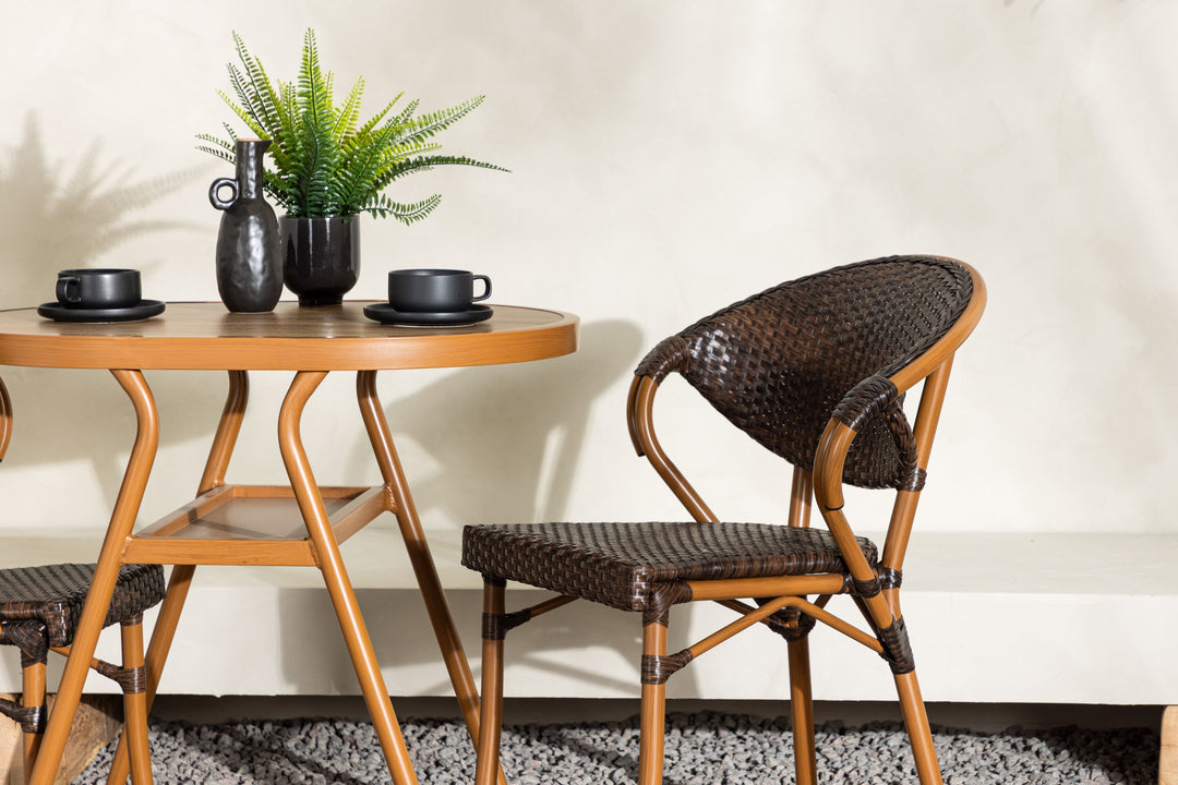 Venture Home Abrantes  Cafeset - Brown / Brown