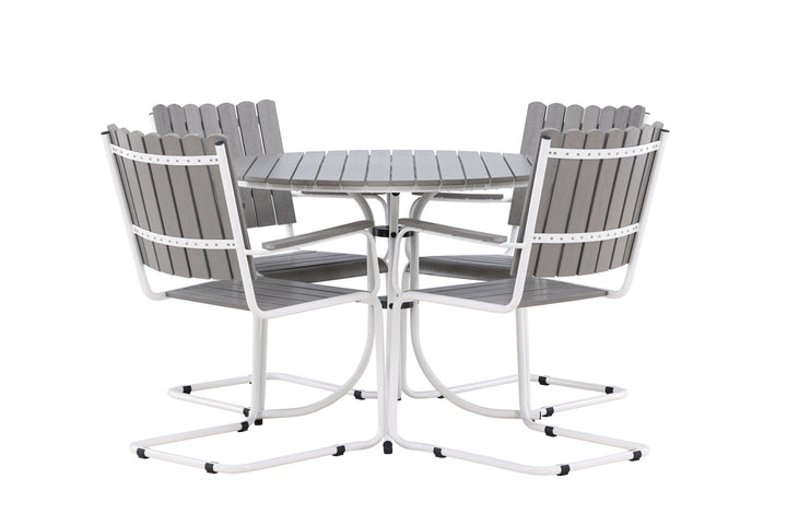 Venture Home Holmsund Dining Set  - White / Grey Aintwood