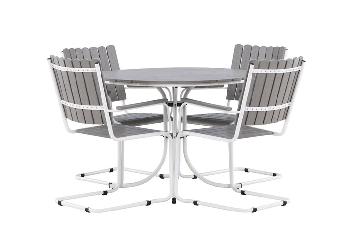 Venture Home Holmsund Dining Set  - White / Grey Aintwood