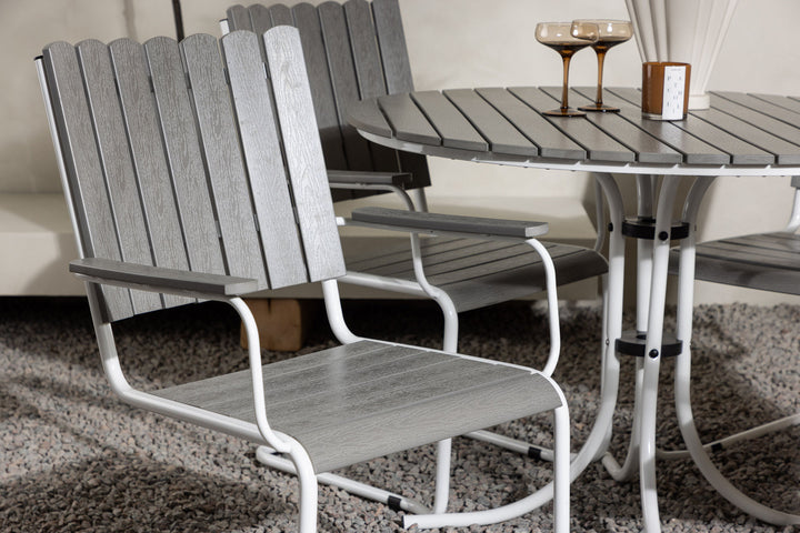 Venture Home Holmsund Dining Set  - White / Grey Aintwood