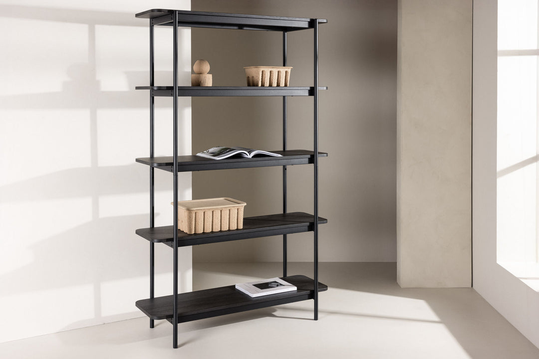 Vind Heim Shelf 190 cm  - Black / Black  FSC 100%