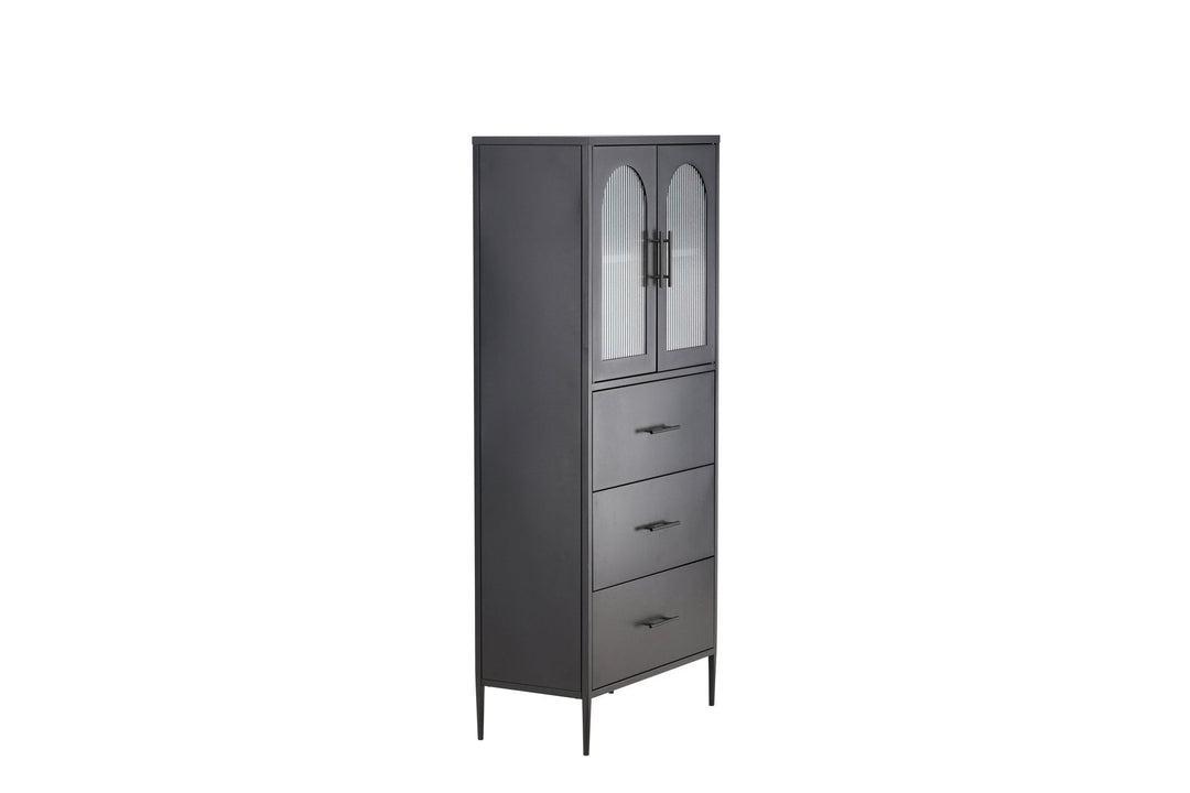 Venture Home La Paz  Cabinet - Black / Black