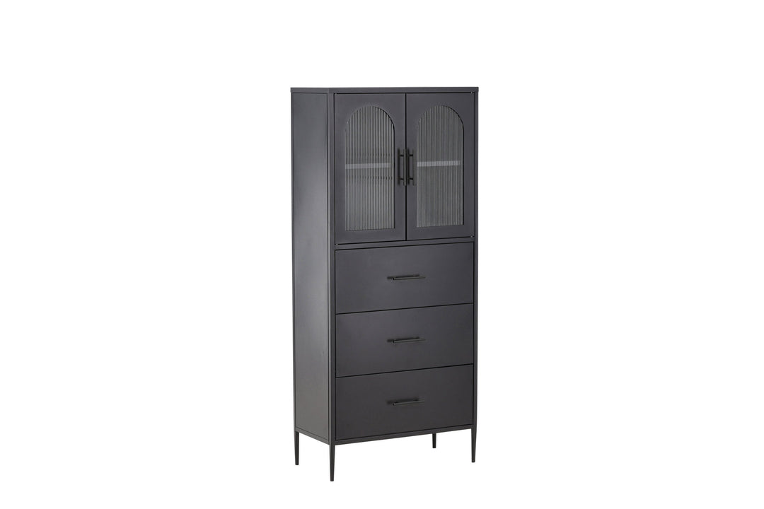 Venture Home La Paz  Cabinet - Black / Black