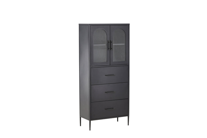 Venture Home La Paz  Cabinet - Black / Black
