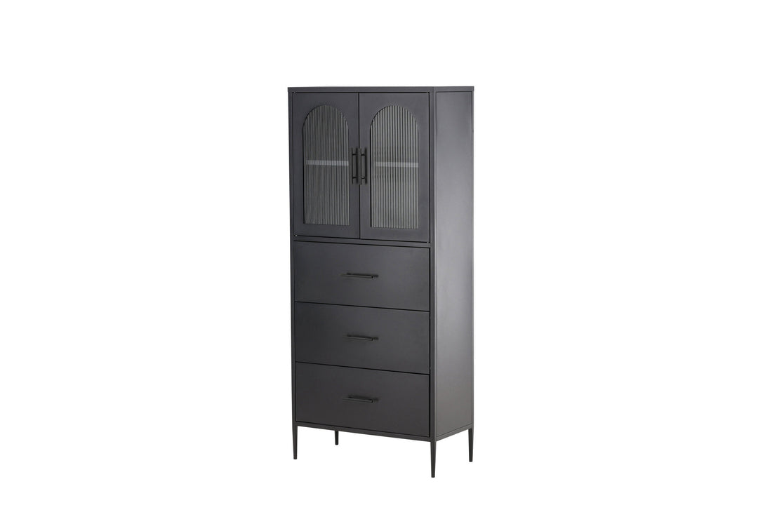 Venture Home La Paz  Cabinet - Black / Black