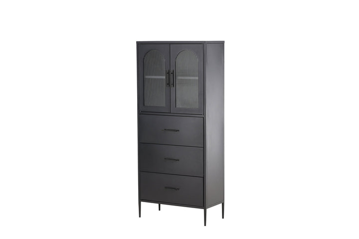 Venture Home La Paz  Cabinet - Black / Black