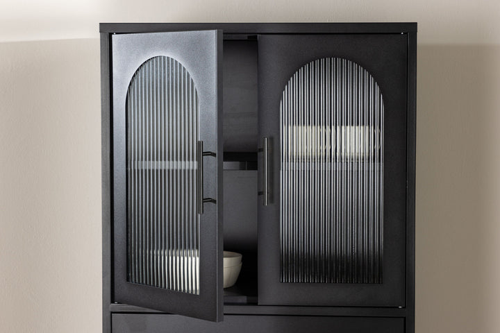 Venture Home La Paz  Cabinet - Black / Black