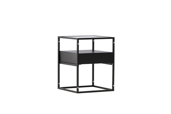 Venture Home Fortaleza  Side Table - Black / Black