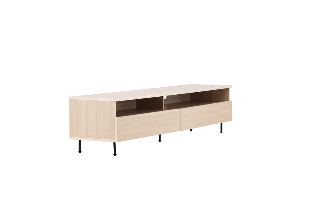 Venture Home Navarra  TV Bench  - Matte black / Whitewash