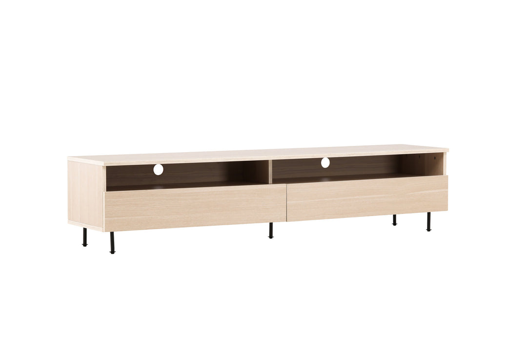 Venture Home Navarra  TV Bench  - Matte black / Whitewash
