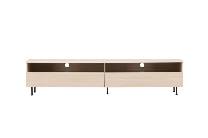 Venture Home Navarra  TV Bench  - Matte black / Whitewash