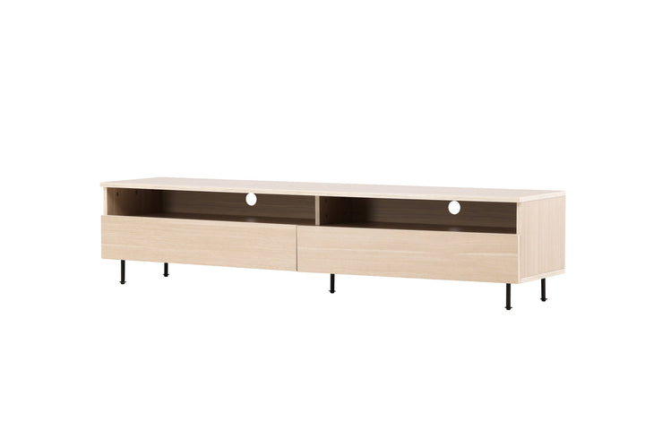 Venture Home Navarra  TV Bench  - Matte black / Whitewash
