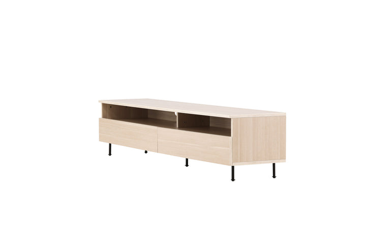 Venture Home Navarra  TV Bench  - Matte black / Whitewash