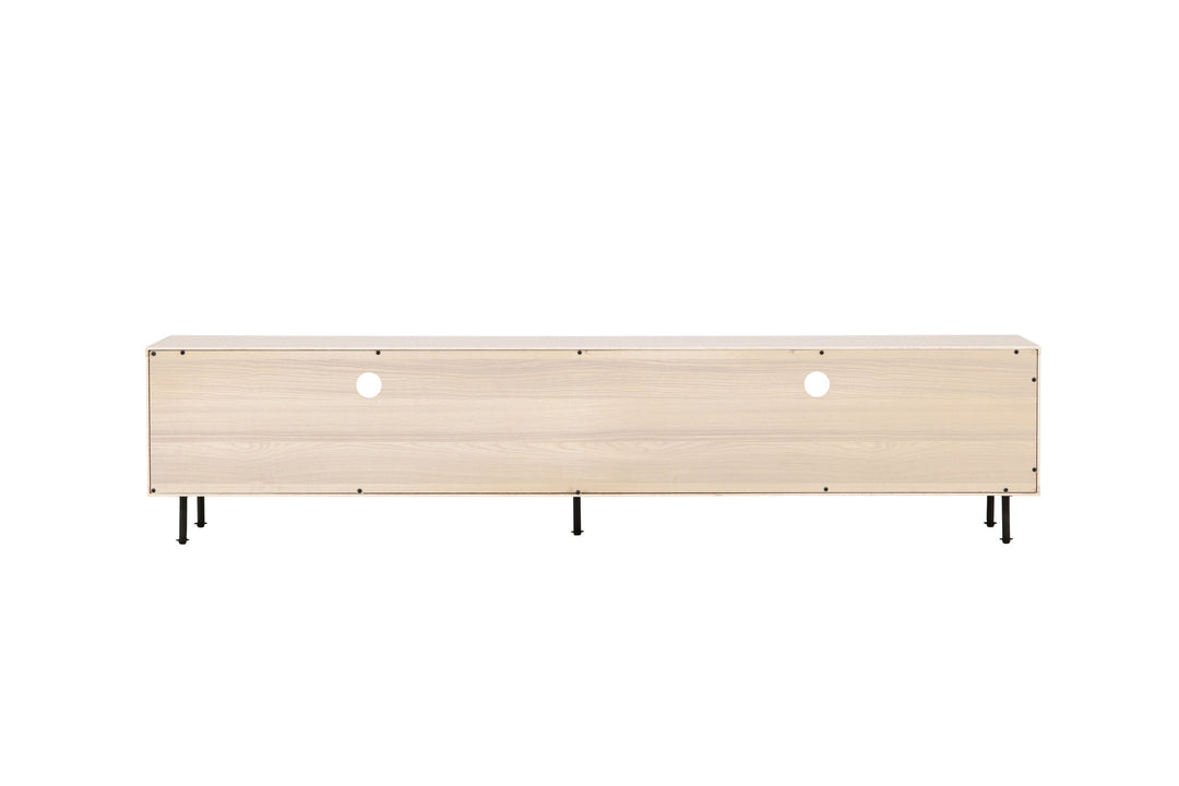 Venture Home Navarra  TV Bench  - Matte black / Whitewash