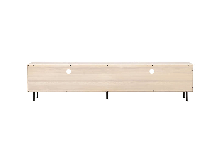 Venture Home Navarra  TV Bench  - Matte black / Whitewash
