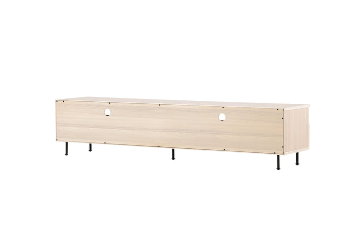 Venture Home Navarra  TV Bench  - Matte black / Whitewash