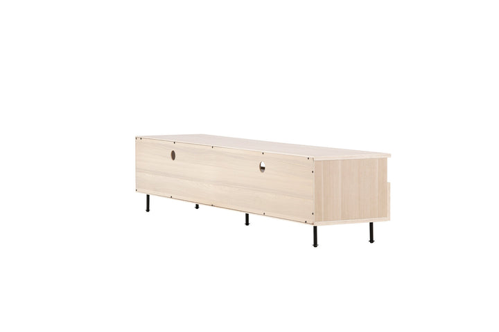 Venture Home Navarra  TV Bench  - Matte black / Whitewash