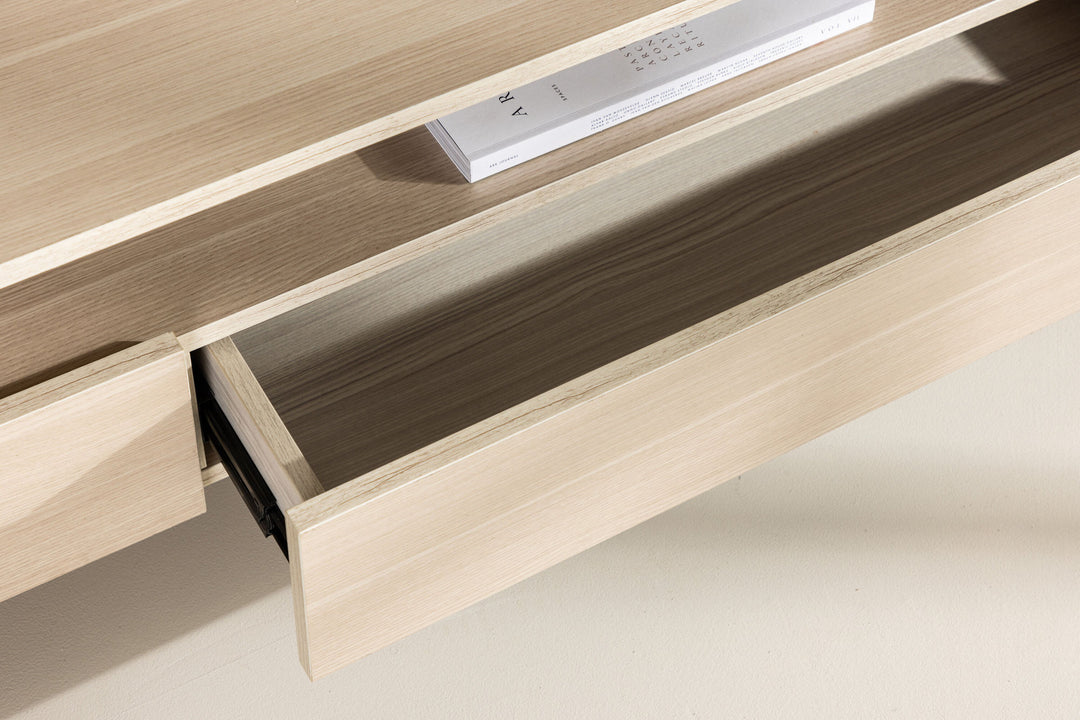 Venture Home Navarra  TV Bench  - Matte black / Whitewash