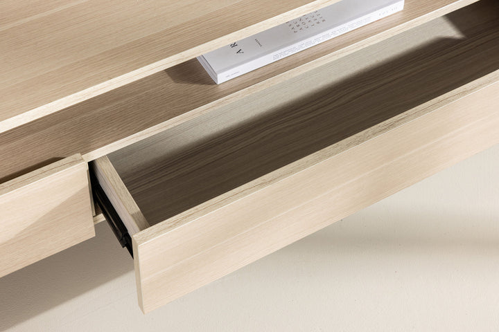 Venture Home Navarra  TV Bench  - Matte black / Whitewash