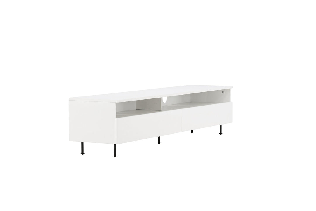 Venture Home Navarra  TV Bench  - Black / White Melamine