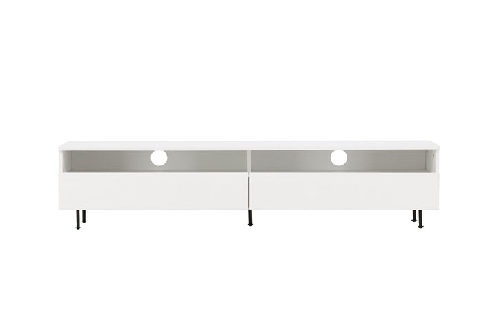Venture Home Navarra  TV Bench  - Black / White Melamine