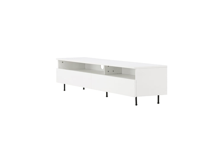 Venture Home Navarra  TV Bench  - Black / White Melamine