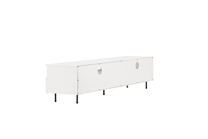Venture Home Navarra  TV Bench  - Black / White Melamine
