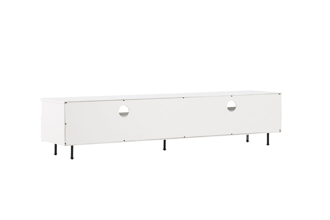 Venture Home Navarra  TV Bench  - Black / White Melamine