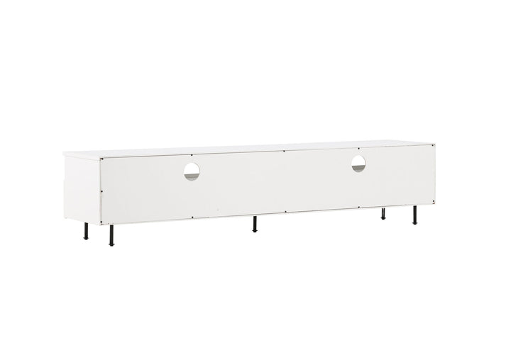 Venture Home Navarra  TV Bench  - Black / White Melamine