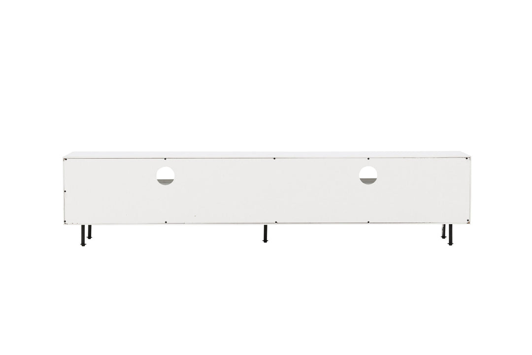 Venture Home Navarra  TV Bench  - Black / White Melamine