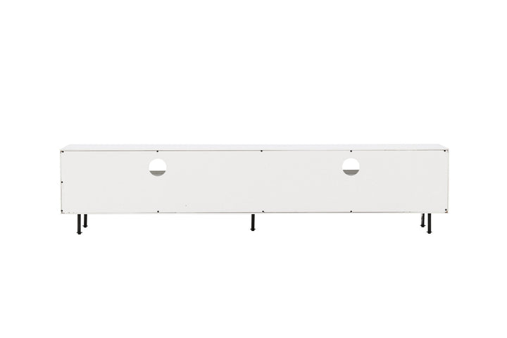 Venture Home Navarra  TV Bench  - Black / White Melamine