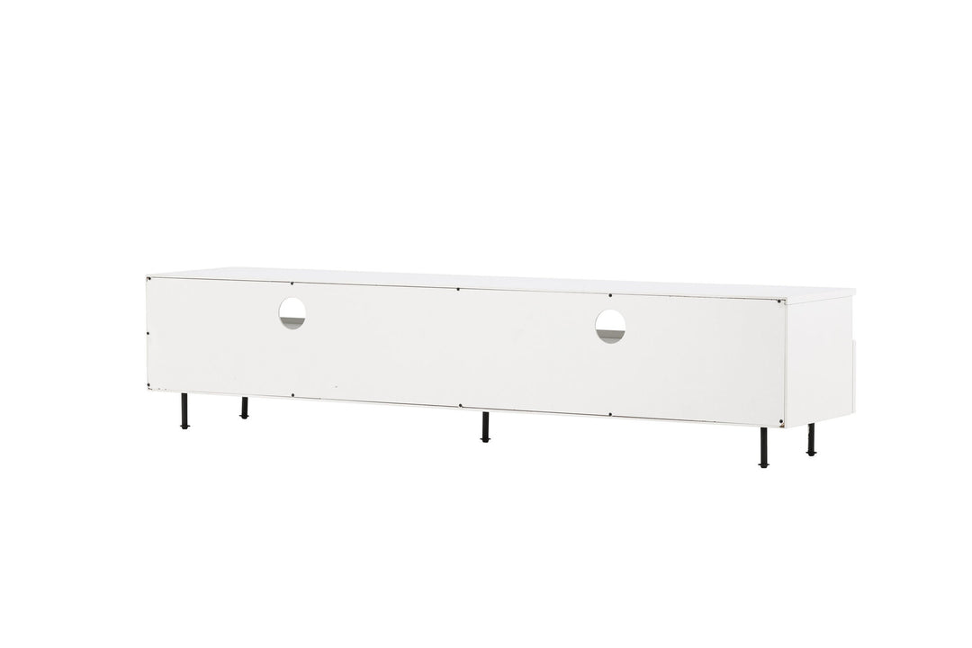 Venture Home Navarra  TV Bench  - Black / White Melamine
