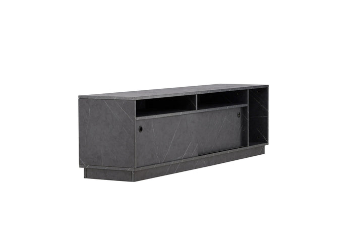 Venture Home Girona TV Bench  - Black / Black Melamine