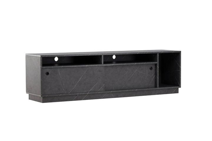 Venture Home Girona TV Bench  - Black / Black Melamine