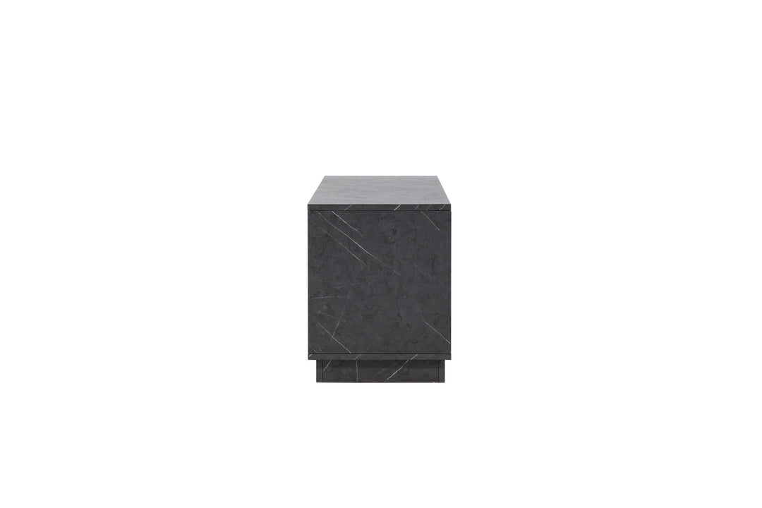 Venture Home Girona TV Bench  - Black / Black Melamine