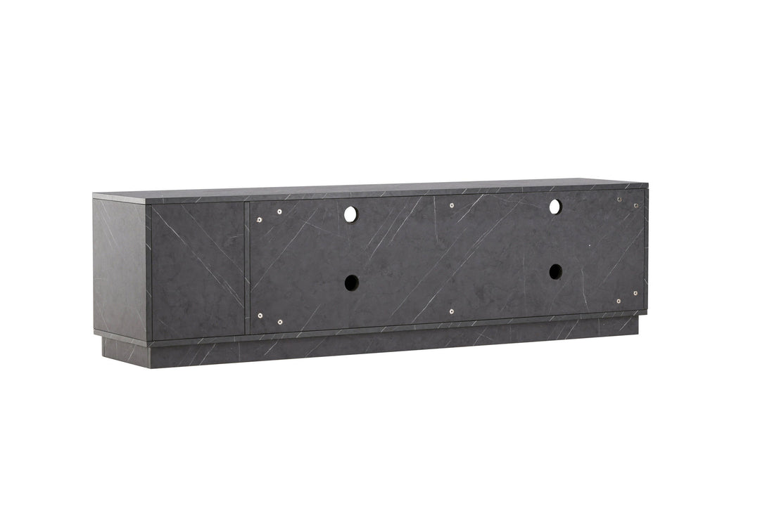 Venture Home Girona TV Bench  - Black / Black Melamine