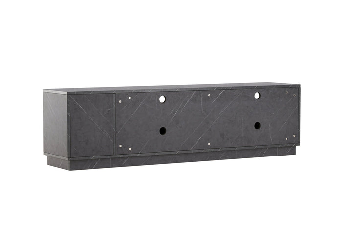 Venture Home Girona TV Bench  - Black / Black Melamine
