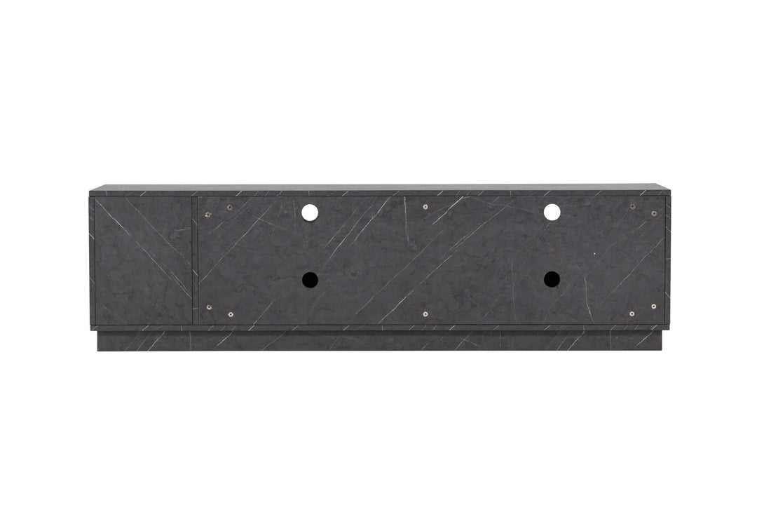 Venture Home Girona TV Bench  - Black / Black Melamine