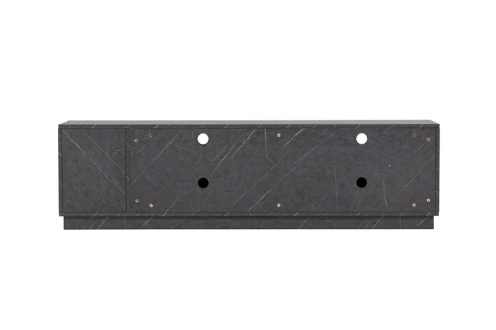 Venture Home Girona TV Bench  - Black / Black Melamine