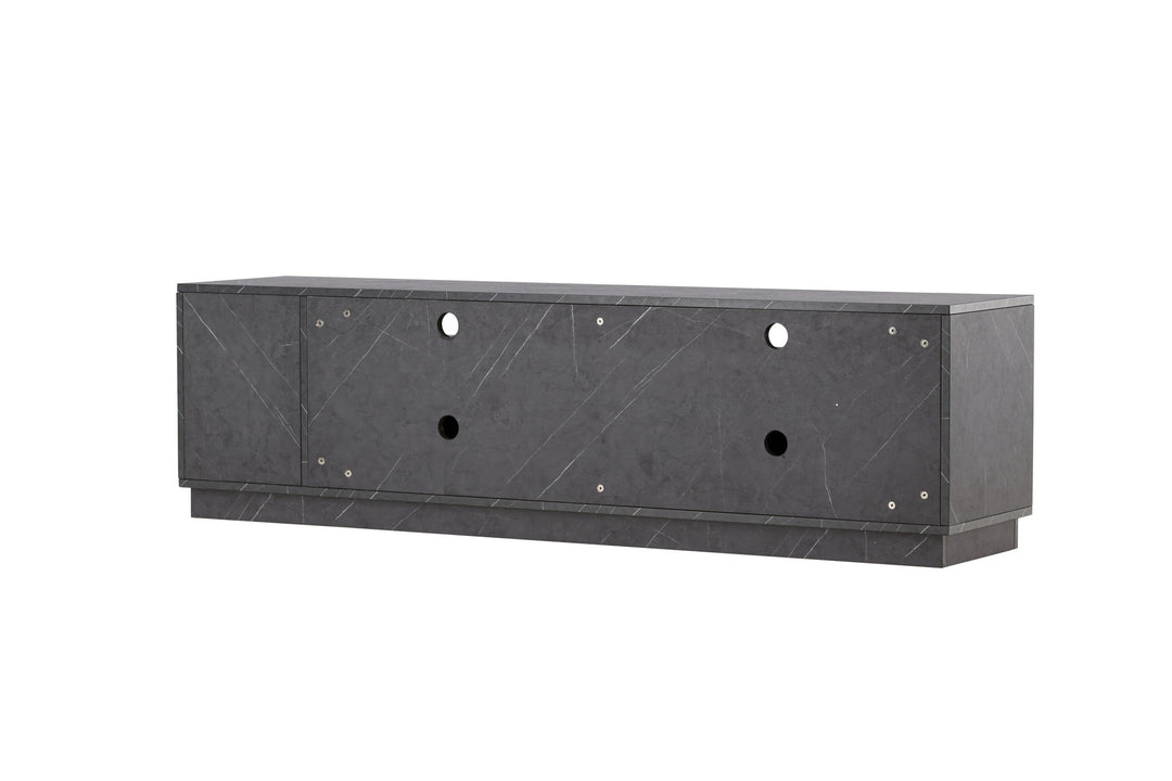 Venture Home Girona TV Bench  - Black / Black Melamine