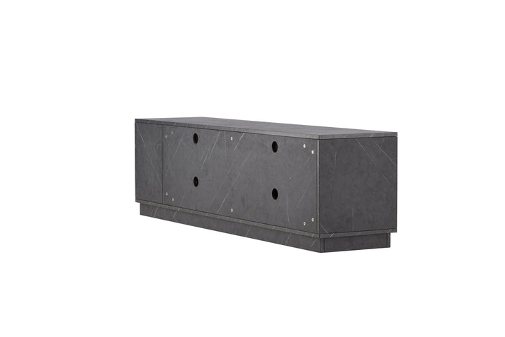 Venture Home Girona TV Bench  - Black / Black Melamine